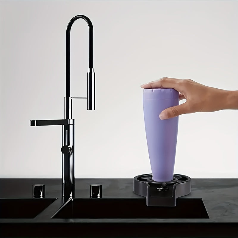 Automatic glass washer, easy to install automatic bottle washer with high pressure wash and press