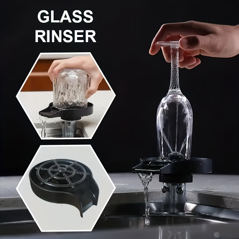 Automatic glass washer, easy to install automatic bottle washer with high pressure wash and press