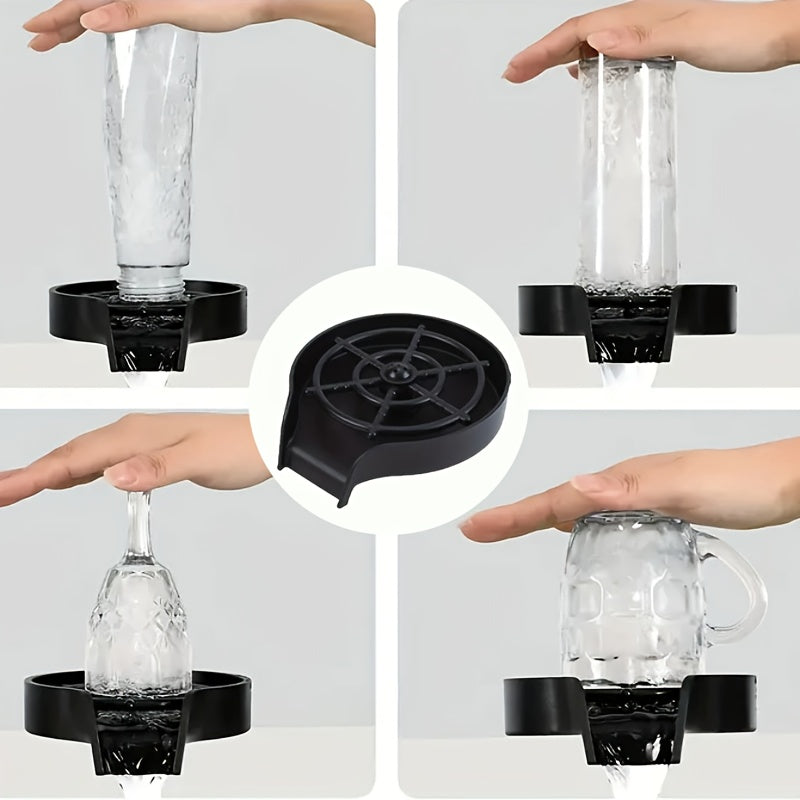 Automatic glass washer, easy to install automatic bottle washer with high pressure wash and press