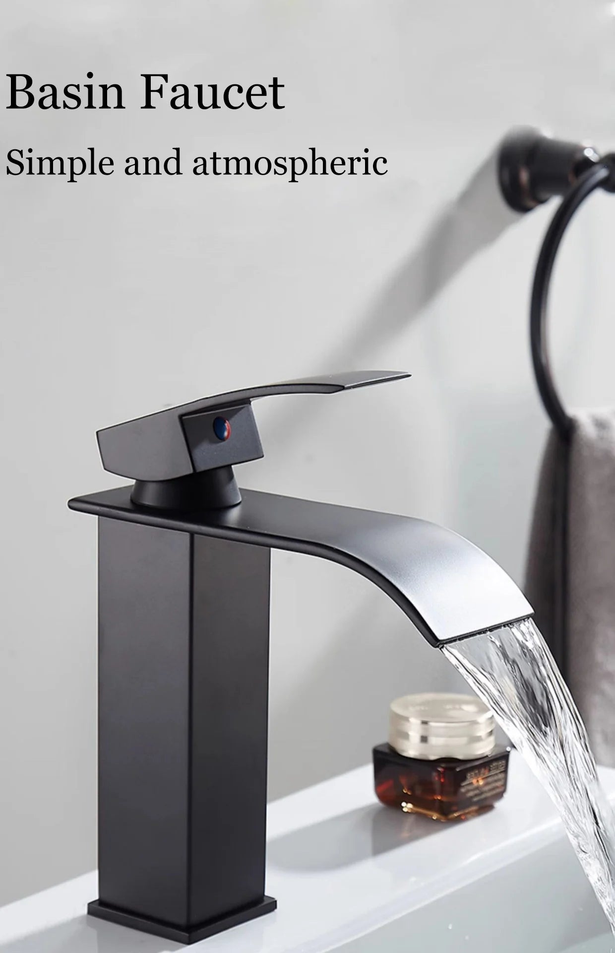 Hot and Cold Water Waterfall Dragon Head Washbasin Single Faucet