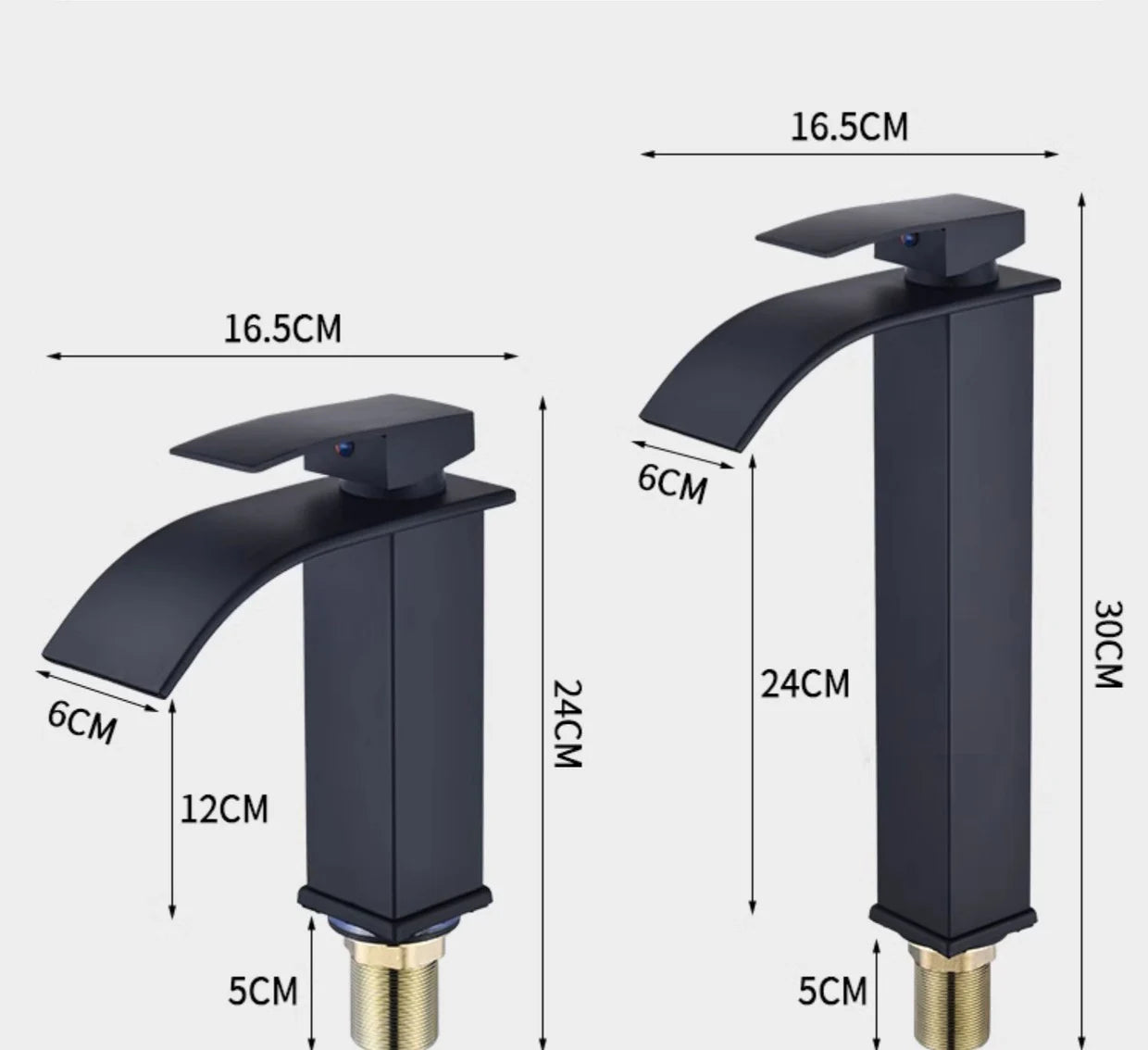 Hot and Cold Water Waterfall Dragon Head Washbasin Single Faucet