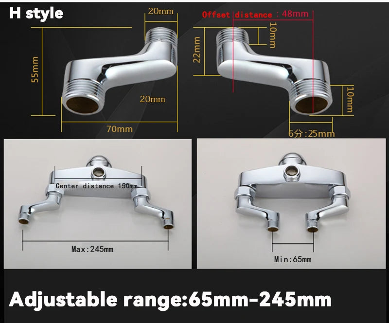 Shower System Mounting Accessories Lengthening Screws Eccentric Screw Bathroom Faucet Connector Faucet Universal Accessories