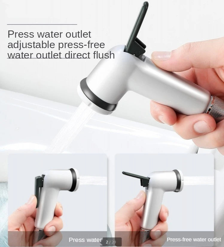 Handheld Toilet Bidet Faucet Adjustable ABS Shower