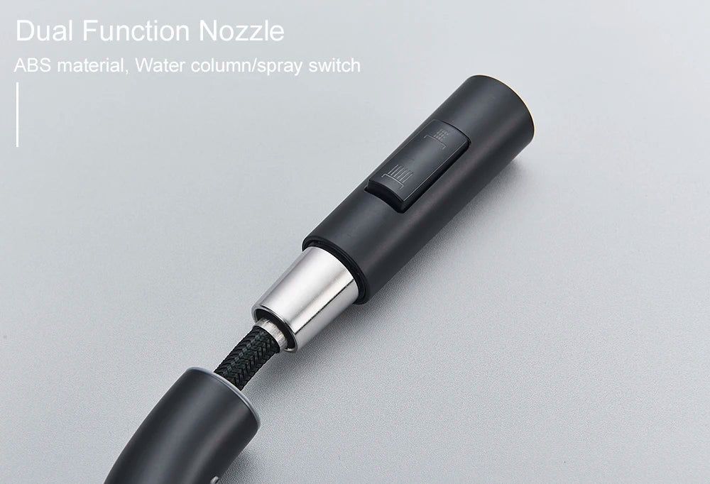 Pull Out Sensor Black Kitchen Faucet Sensitive Touch Control Faucet Mixer