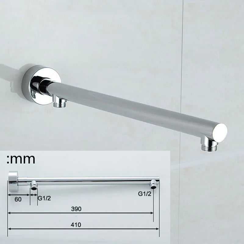 Gold/Black/Chrome Bathroom Top Shower Head 8"/10/12" With Shower Arm