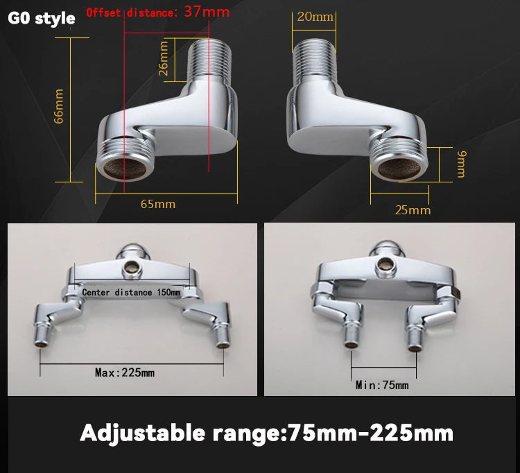 Shower System Mounting Accessories Lengthening Screws Eccentric Screw Bathroom Faucet Connector Faucet Universal Accessories