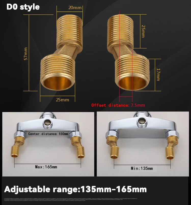 Shower System Mounting Accessories Lengthening Screws Eccentric Screw Bathroom Faucet Connector Faucet Universal Accessories