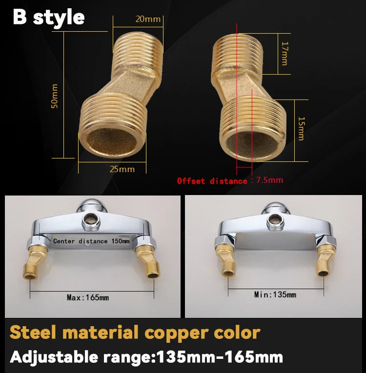 Shower System Mounting Accessories Lengthening Screws Eccentric Screw Bathroom Faucet Connector Faucet Universal Accessories