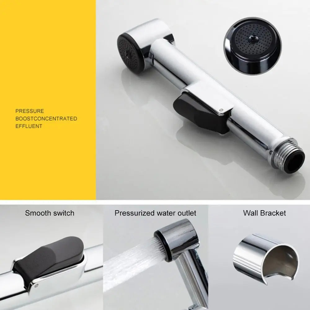 Handheld Hose Spray Shower Head Toilet Douche Bidet Head Bathroom Shower Stainless Steel