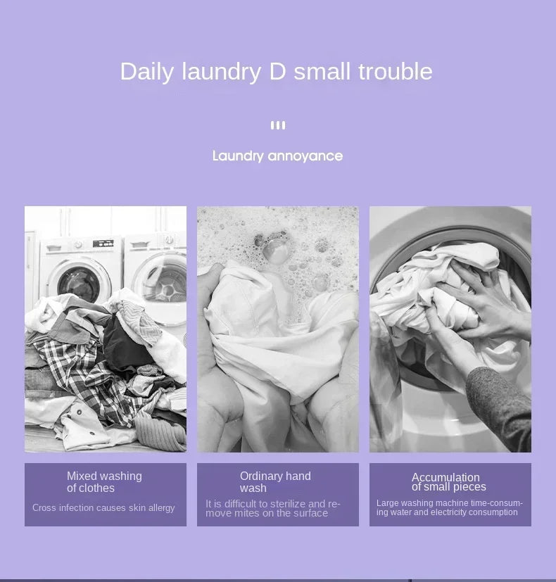 8L Portable Folding Washing Machine Bucket for ,Small Travel Washing Machine