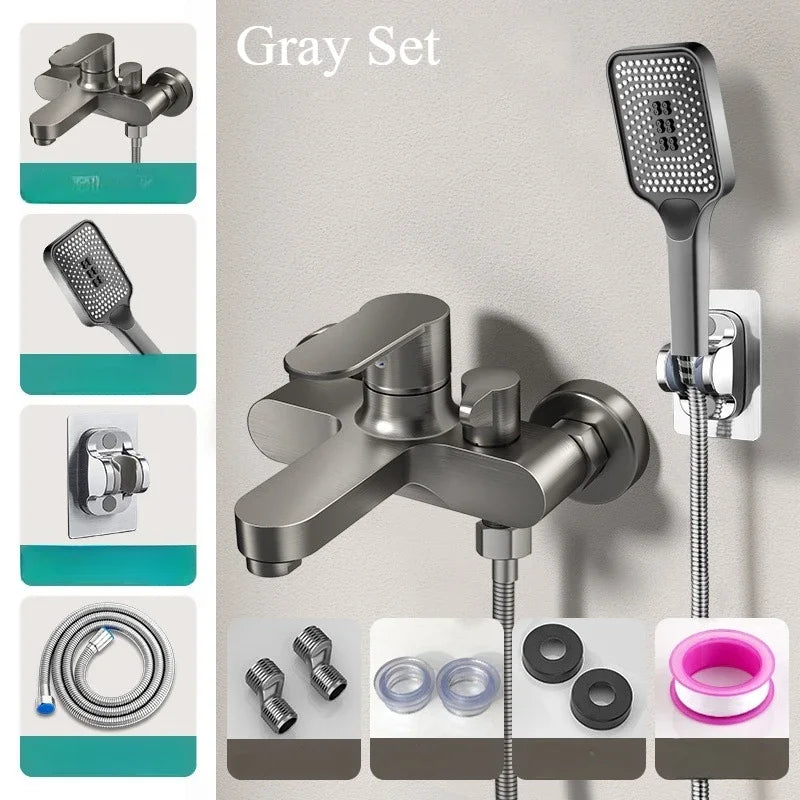 Bathroom Shower Faucet Mixing Valve Shower ,Shower Set Bathtub Mixing Switch Triple Hot and Cold Faucet