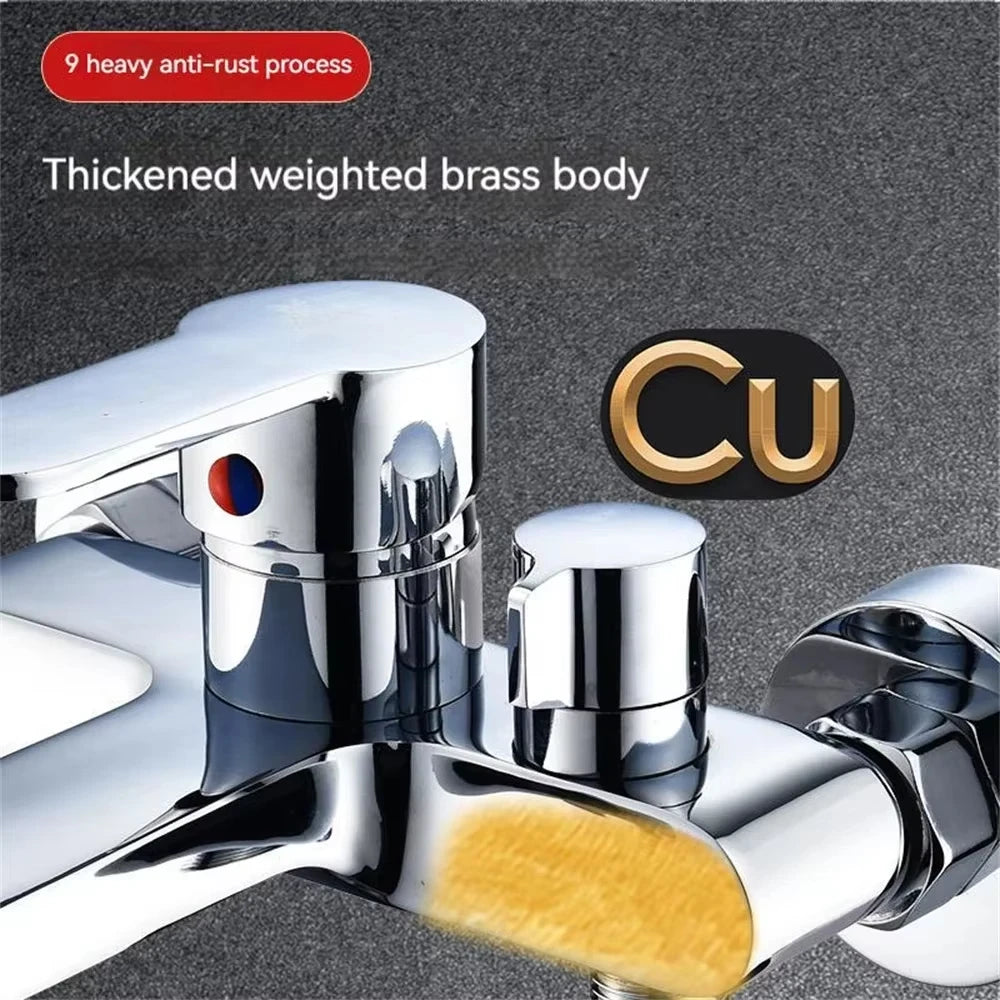 Bathroom Shower Faucet Mixing Valve Shower ,Shower Set Bathtub Mixing Switch Triple Hot and Cold Faucet
