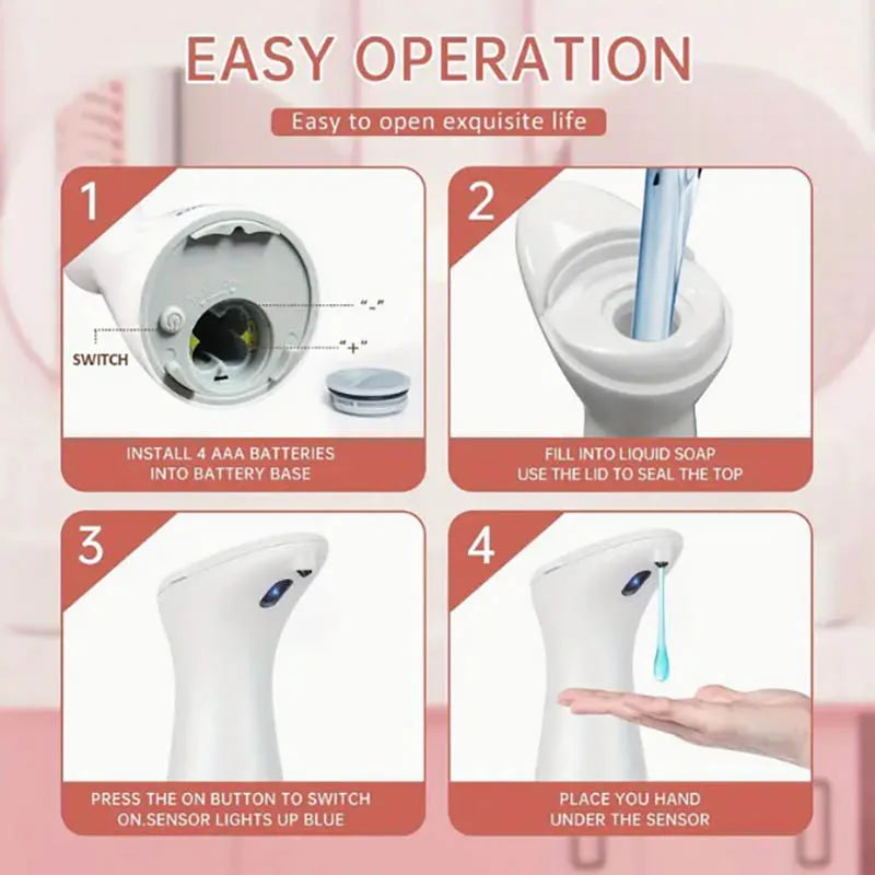 Automatic Sensor Soap Dispenser White High Quality