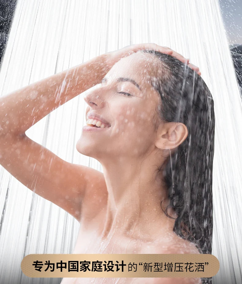 15CM Big Panel High Pressure Shower Head With Filter 3 Modes