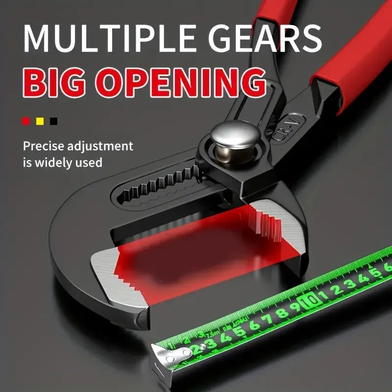 Adjustable Multifunctional Pump Pliers, Large Opening Pipe Pliers, Multipurpose Power Pliers for Plumbing & DIY Projects
