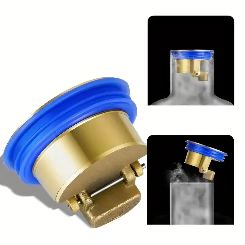 Floor Drain Core, All Copper, Odor Proof Core, Drain Guard Sewer Backflow Preventer
