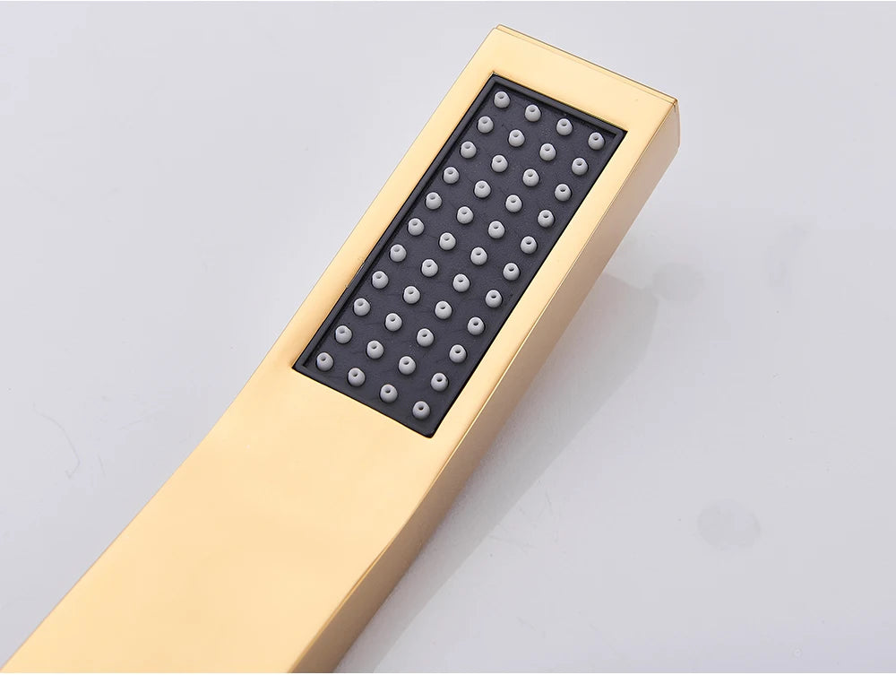 Hand shower Brass Shower Head. Square Handheld Head Replace