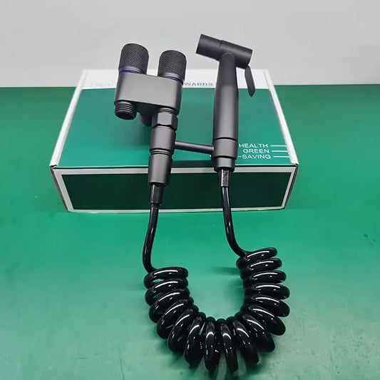 Modern Dual mop toilet cleaning faucet, wall mounted