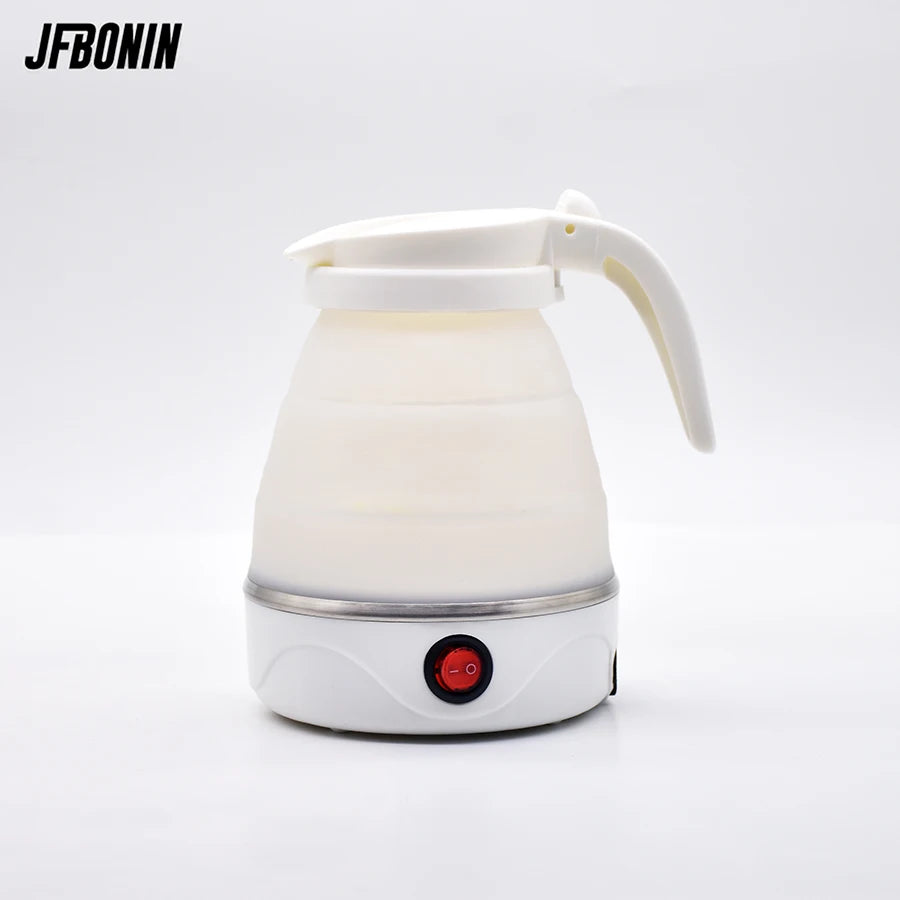 0.6L Mini Folding Kettle Portable Water Heater 600W Silicone Compression Electric Kettle
