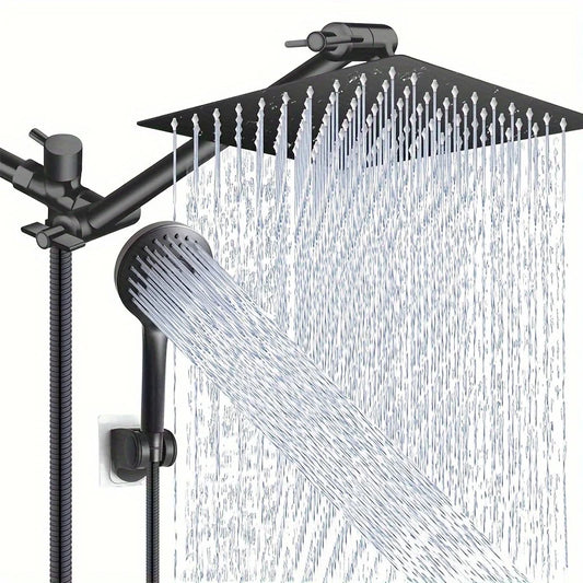 12 Inch Quality Set Rain Shower Head / Handheld Water Saving Shower ,Three Mode Booster Shower Combination