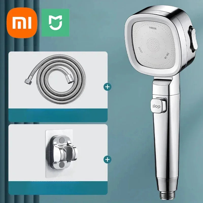 Shower Booster Showerhead Powerful Booster Modes Handheld Showers Head