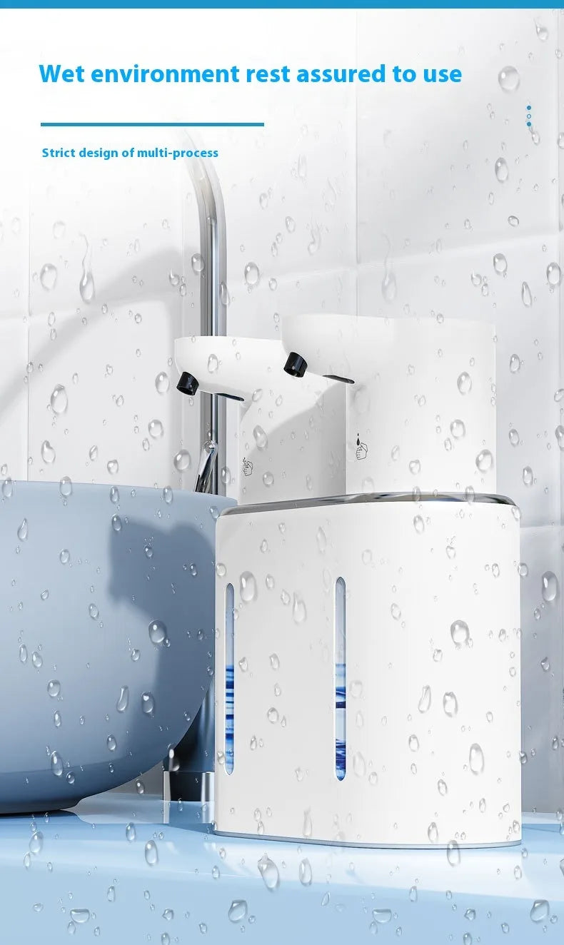 New large capacity automatic induction soap dispenser foam machine double head soap dispenser wall mounted hand sanitizer