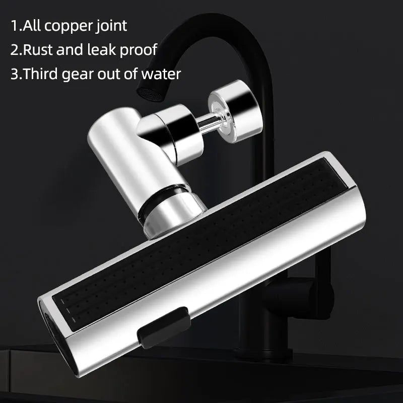 Kitchen Waterfall Three-mode Universal Swivel Extension Faucet