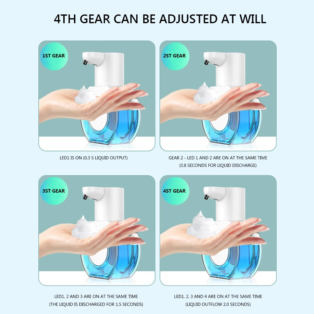Smart Induction Soap Dispenser Wall Mountable Rechargable Eco-friendly