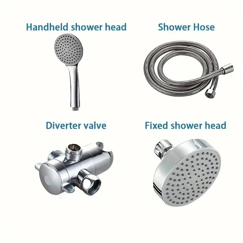 Two-In-One Shower Set, Three-Way Water Distributor