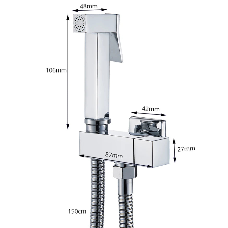 Bidet Faucet Brass Tap Washer Mixer Single Cold Water
