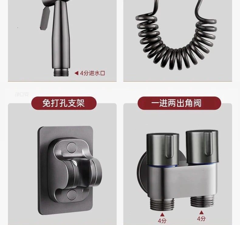 Handheld Toilet Bidet Faucet Sprayer Stainless Steel