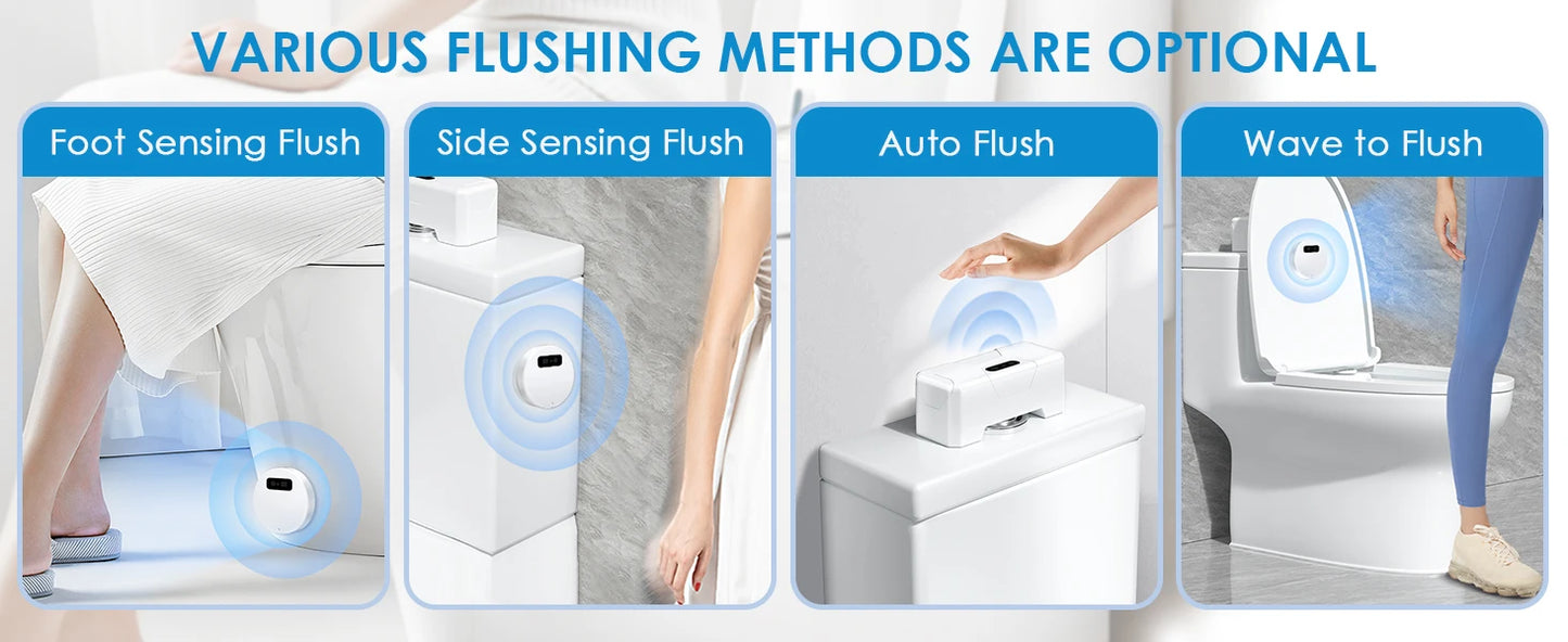 Automatic Toilet Flusher Smart Touchless Toilet Flush Kit
