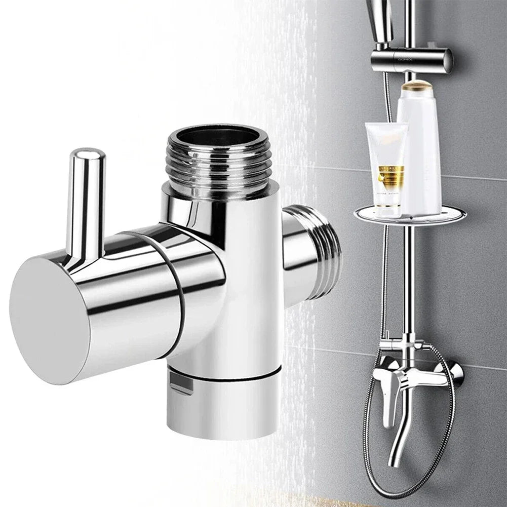 3 Way Shower Head Diverter Valve G1/2 Three Function Switch Adapter Connector