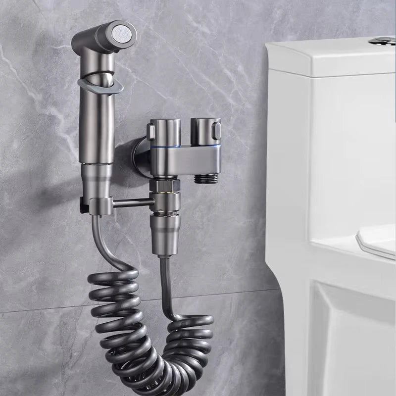 All-copper handheld toilet sprayer, bidet faucet,