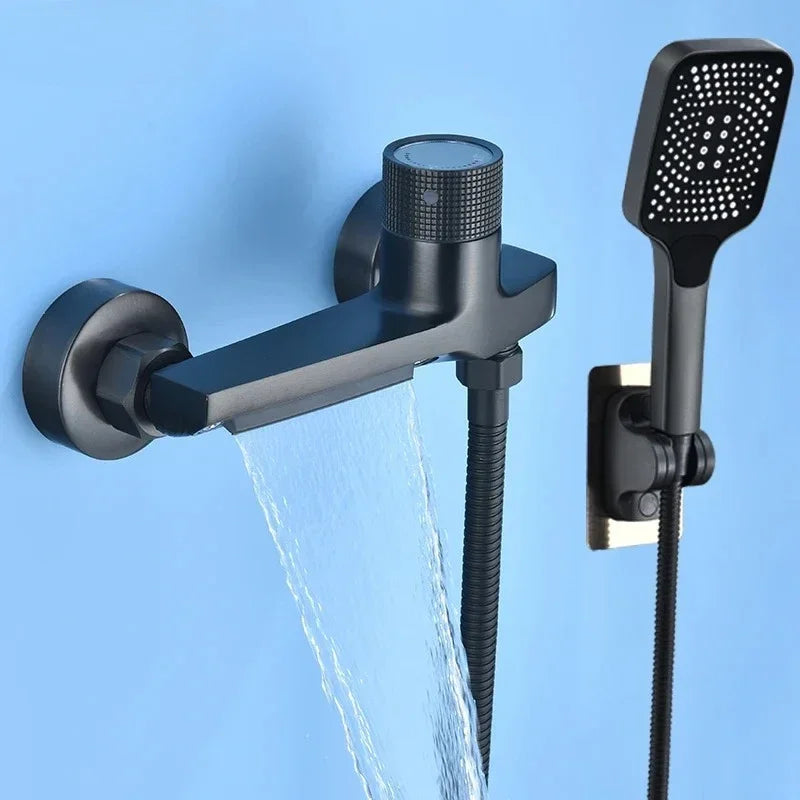 Gun Grey Shower Set , Bathroom Shower Faucet