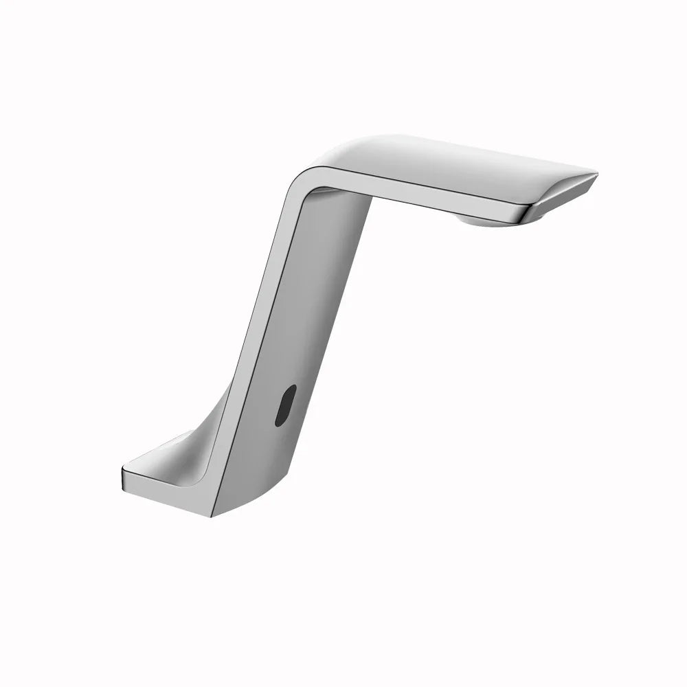 Gun Gray Brass Automatic Touchless Bathroom Basin Faucet Smart Infrared Motion Sensor Single Cold Hand Washing Basin Tap l