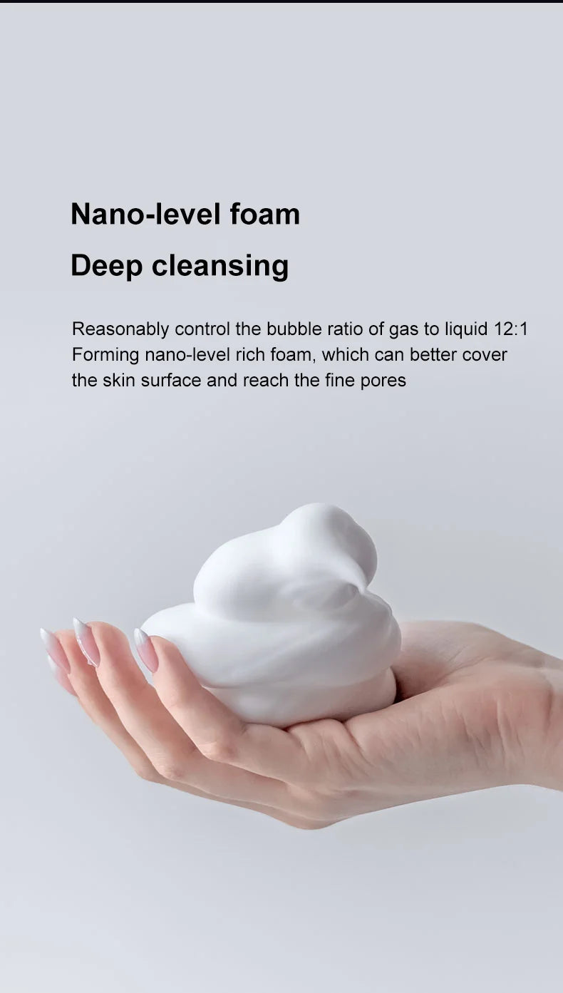 Touchless Automatic Sensor Soap Dispenser Foam Type-C Charging Smart Induction Hand Washer with Temperature Digital Display