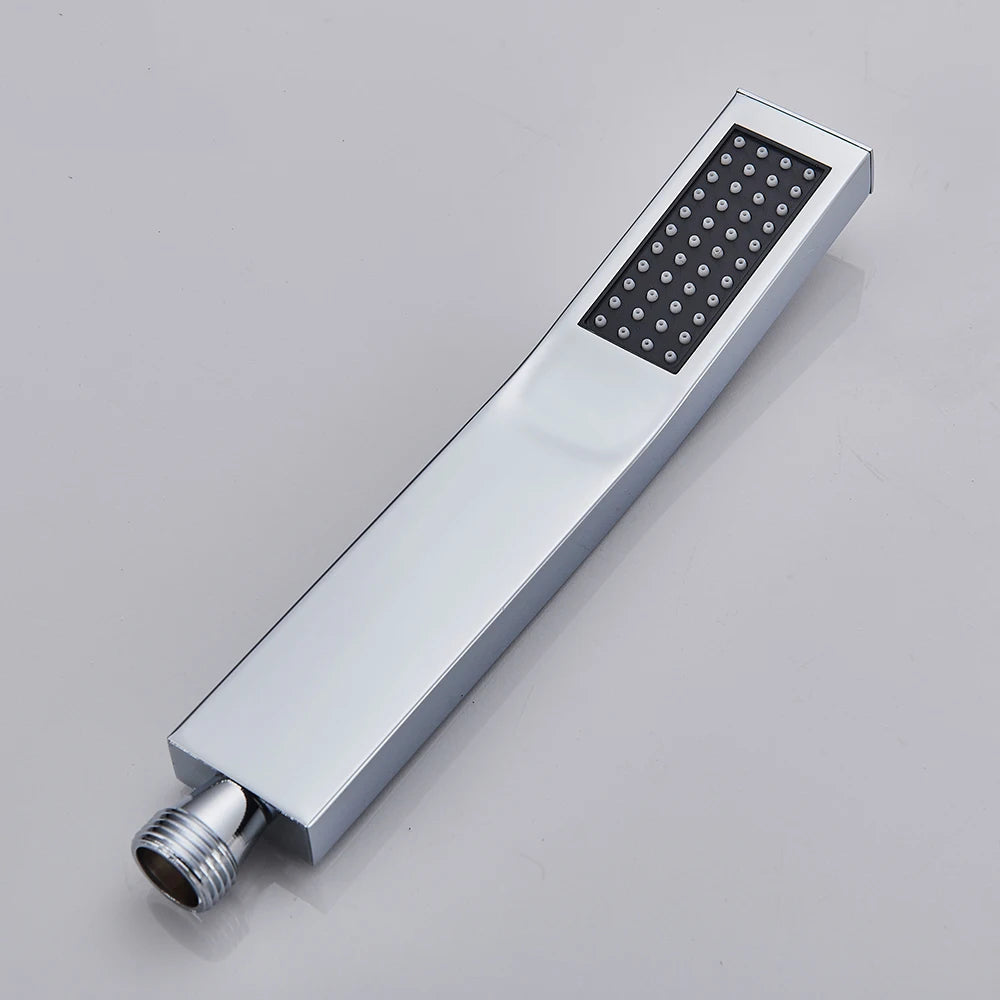 Hand shower Brass Shower Head. Square Handheld Head Replace