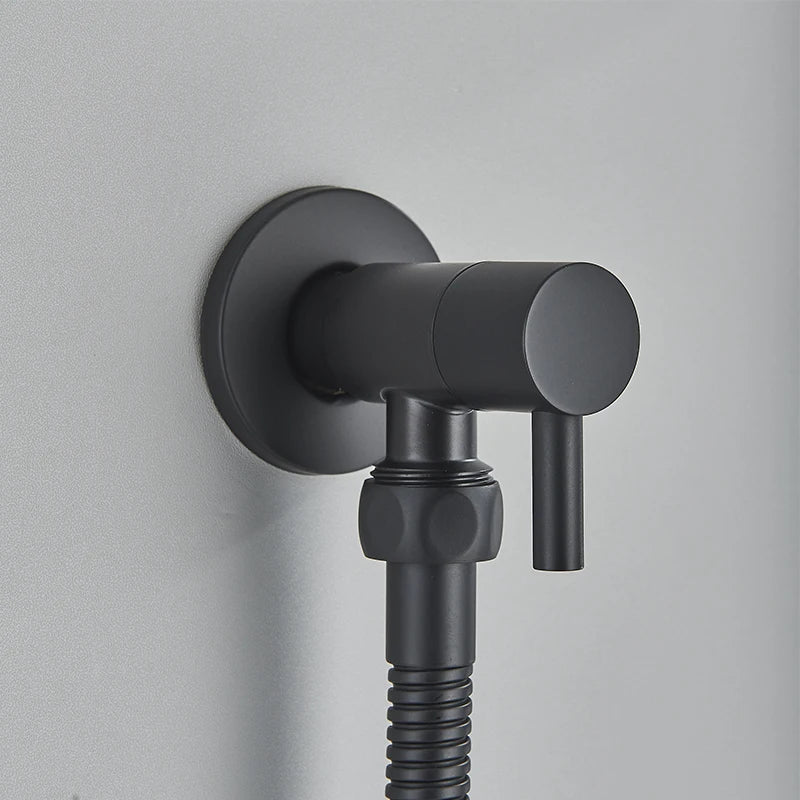 Handheld Toilet Bidet Sprayer With Brass Valve Stainless Steel