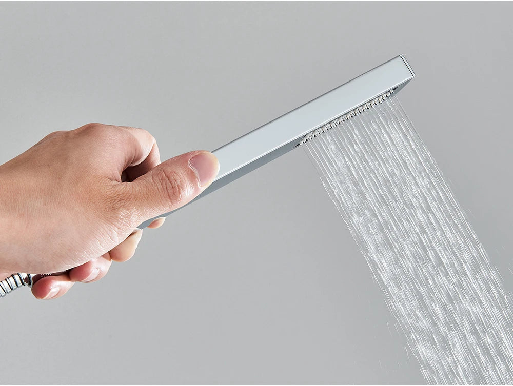 Hand shower Brass Shower Head. Square Handheld Head Replace