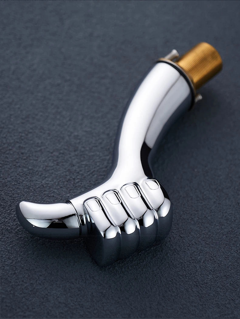 Basin Faucet Solid White Black Brass Chrome Handle Water Sink Mixer