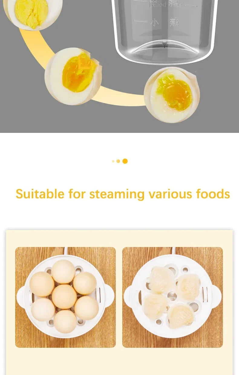 110V/220V Multifunctional Electric Egg Boiler Double Layers Egg Cooker Mini Steamer