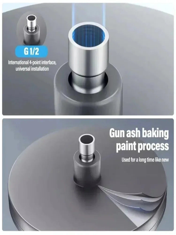 230mm Big Panel Showerhead 6 Mode Supercharge Rainfall Shower Head