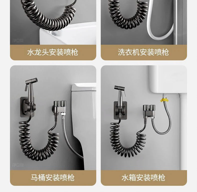 Handheld Toilet Bidet Faucet Sprayer Stainless Steel