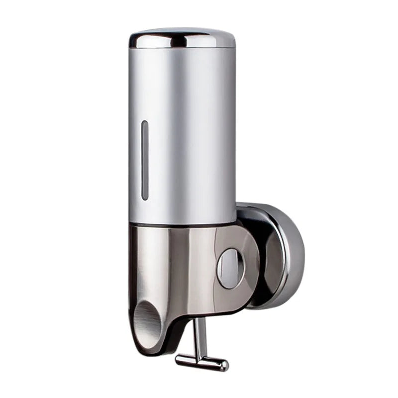 500ML Shampoo Soap Liquid Dispenser Single/Double/Triple Wall Mounted Square Manual Shower Shampoo Liquid Dispenser