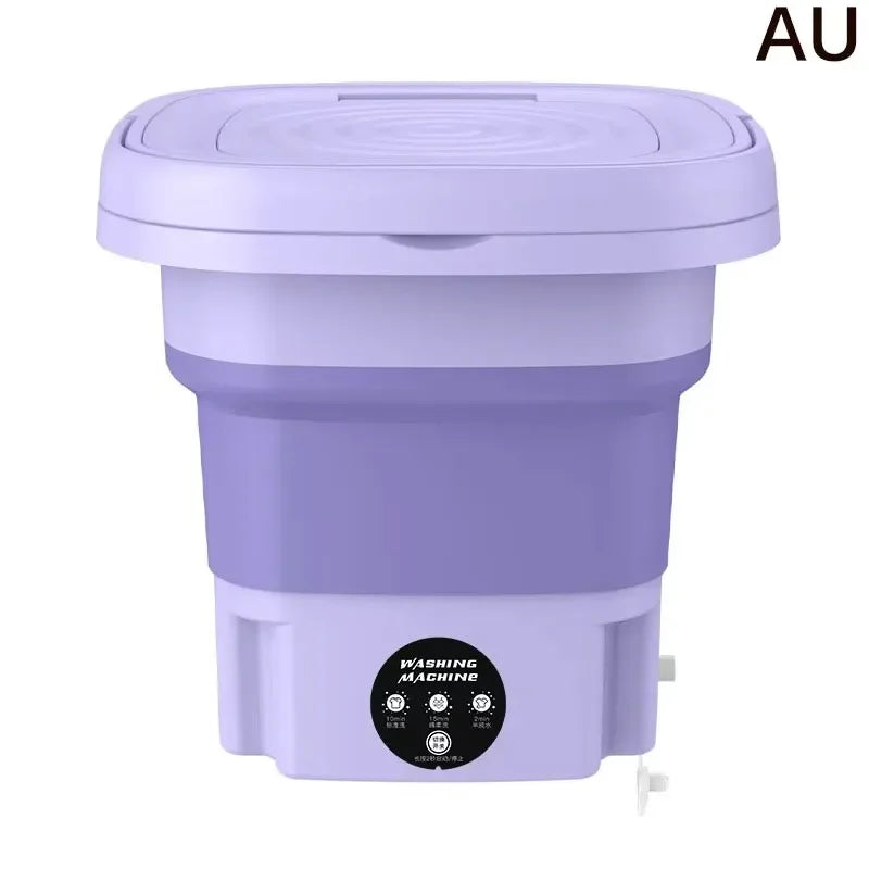 8L Portable Folding Washing Machine Bucket for ,Small Travel Washing Machine