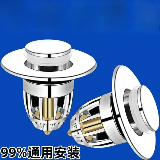 Leak Proof Toilet Washbasin Accessory Press Type Deodorizing Plug