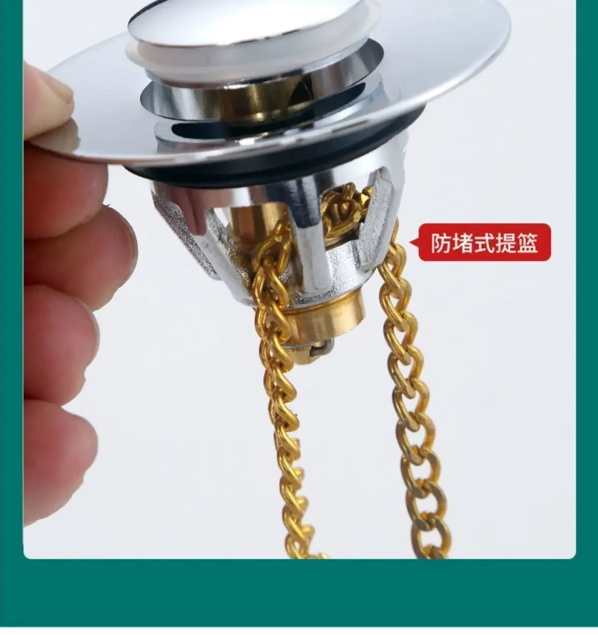 Leak Proof Toilet Washbasin Accessory Press Type Deodorizing Plug