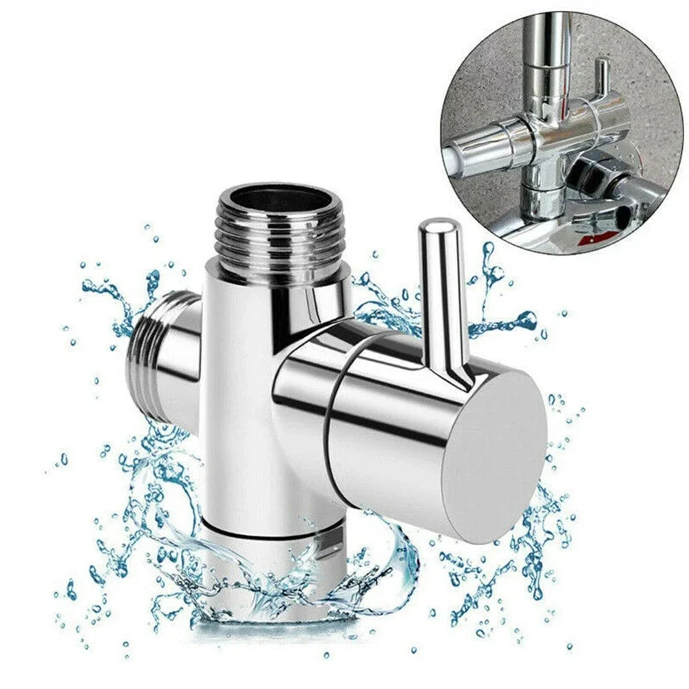 3 Way Shower Head Diverter Valve G1/2 Three Function Switch Adapter Connector
