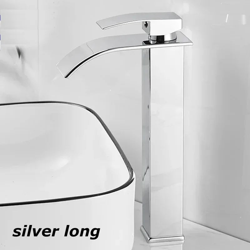 Hot and Cold Water Waterfall Dragon Head Washbasin Single Faucet